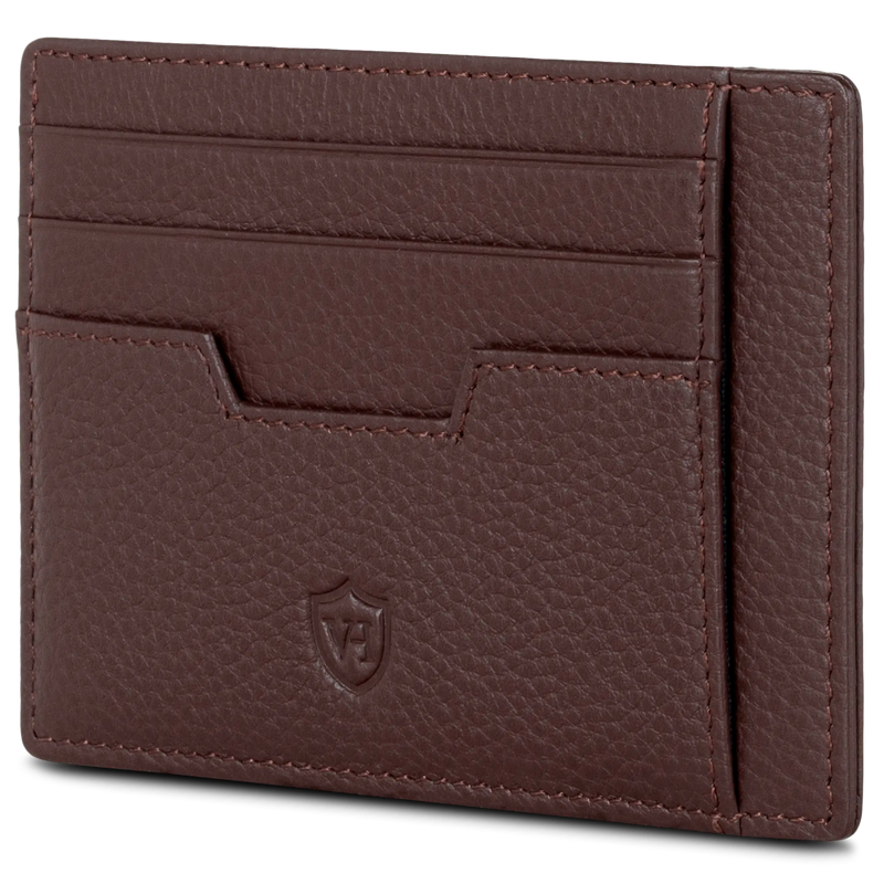 Kartenetui mit RFID-Schutz & 8 Kartenfächer (Genarbt)