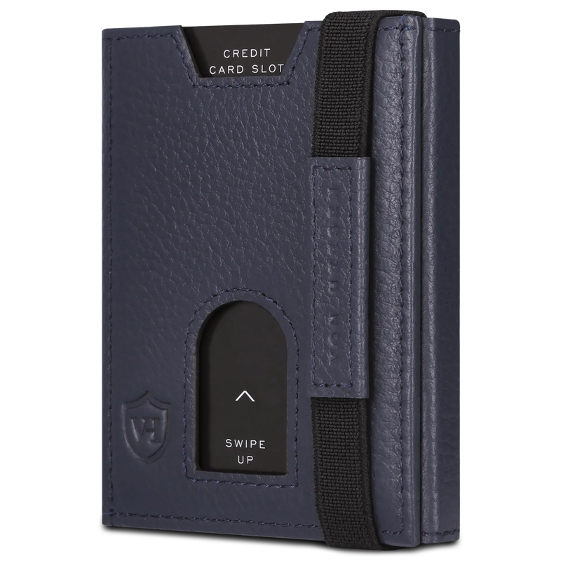 Slim Wallet mit RFID-Schutz & 6 Kartenfächer (Genarbt)