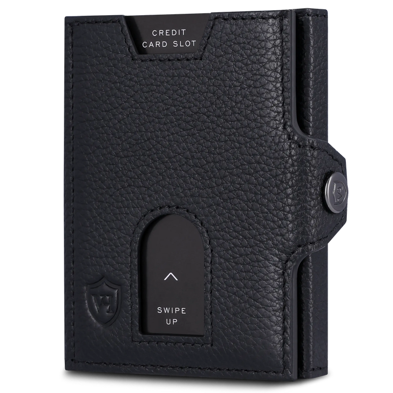 Slim Wallet mit RFID-Schutz & 6 Kartenfächer (Genarbt)
