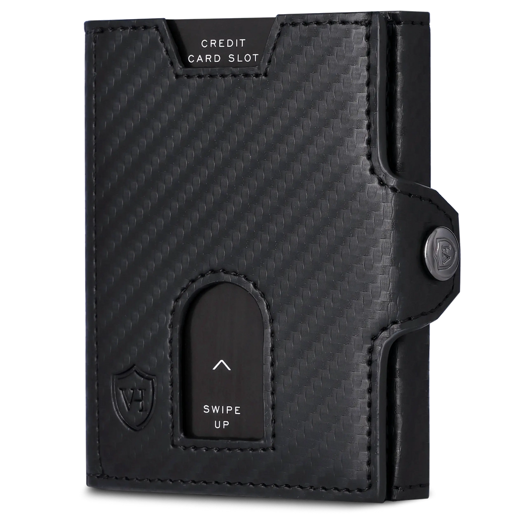 Slim Wallet mit RFID-Schutz, 5 Kartenfächer & Mini-Münzfach (Saffiano) – VON HEESEN