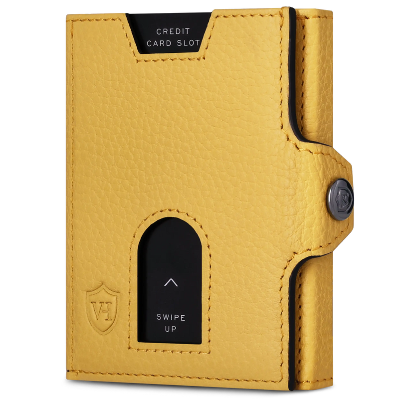 Slim Wallet mit RFID-Schutz & 6 Kartenfächer (Genarbt)