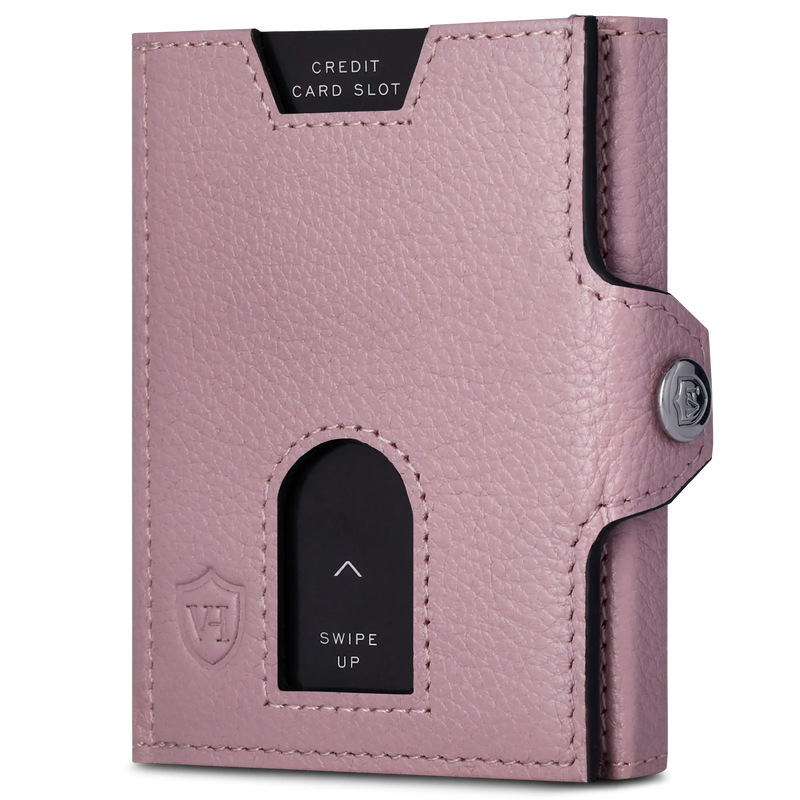 Slim Wallet mit RFID-Schutz, 5 Kartenfächer & XL-Münzfach (Genarbt)