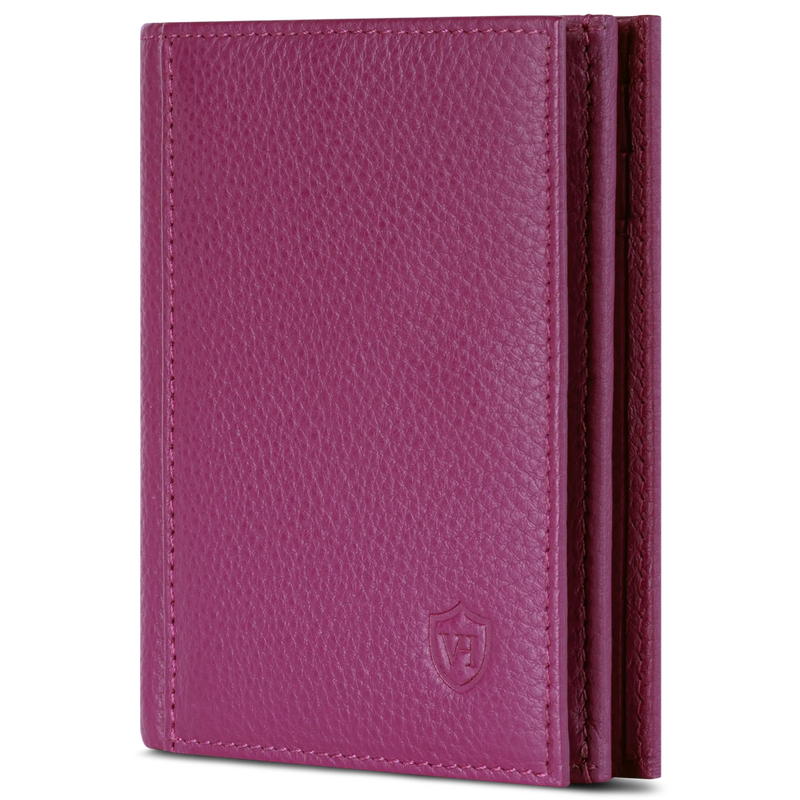 Geldbörse mit RFID-Schutz, 8 Kartenfächer und XXL-Münzfach (Genarbt)