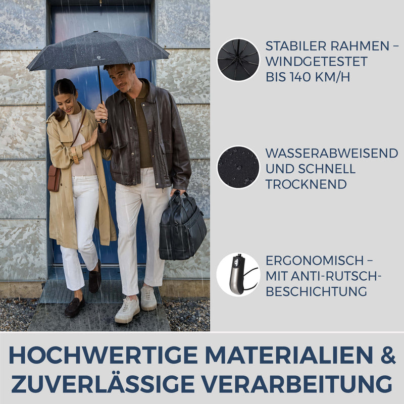 Regenschirm mit Auf-Zu-Automatik