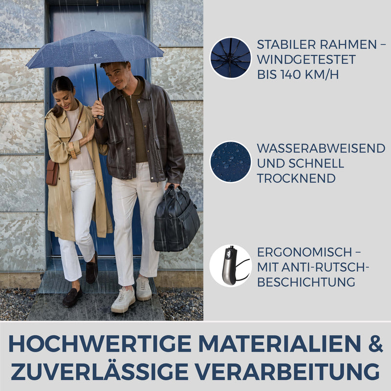 Regenschirm mit Auf-Zu-Automatik