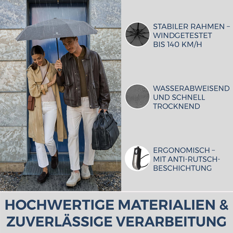 Regenschirm mit Auf-Zu-Automatik