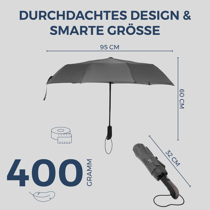 Regenschirm mit Auf-Zu-Automatik