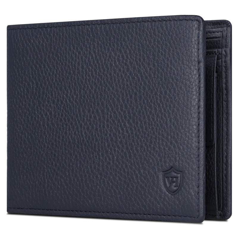 Geldbörse mit RFID-Schutz & 8 Kartenfächer (Genarbt)