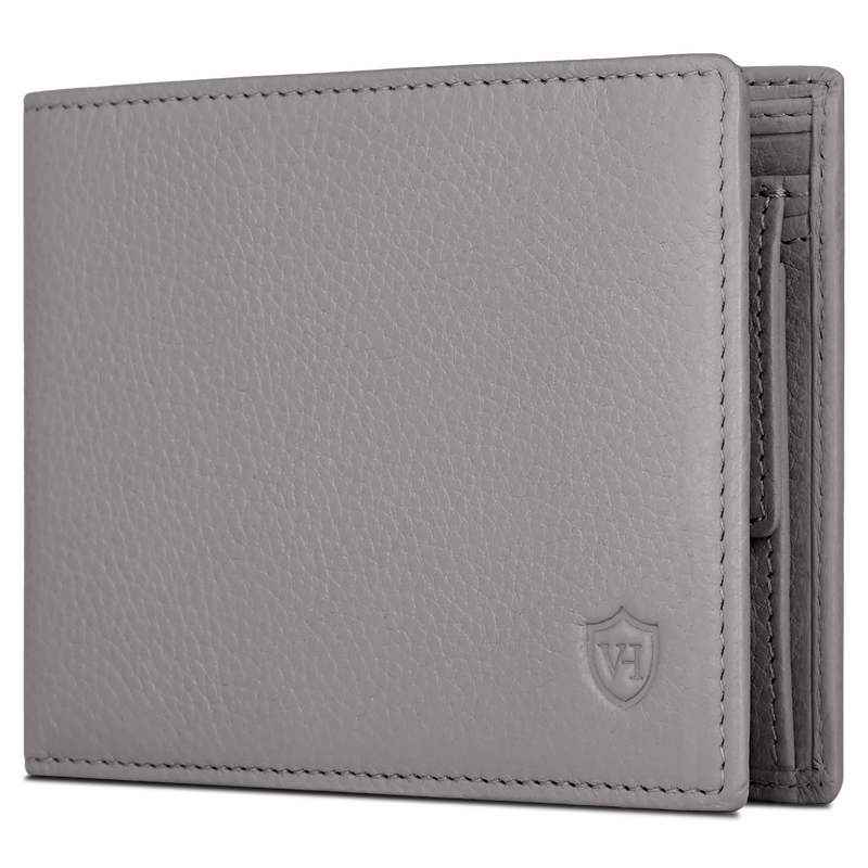 Geldbörse mit RFID-Schutz & 8 Kartenfächer (Genarbt)