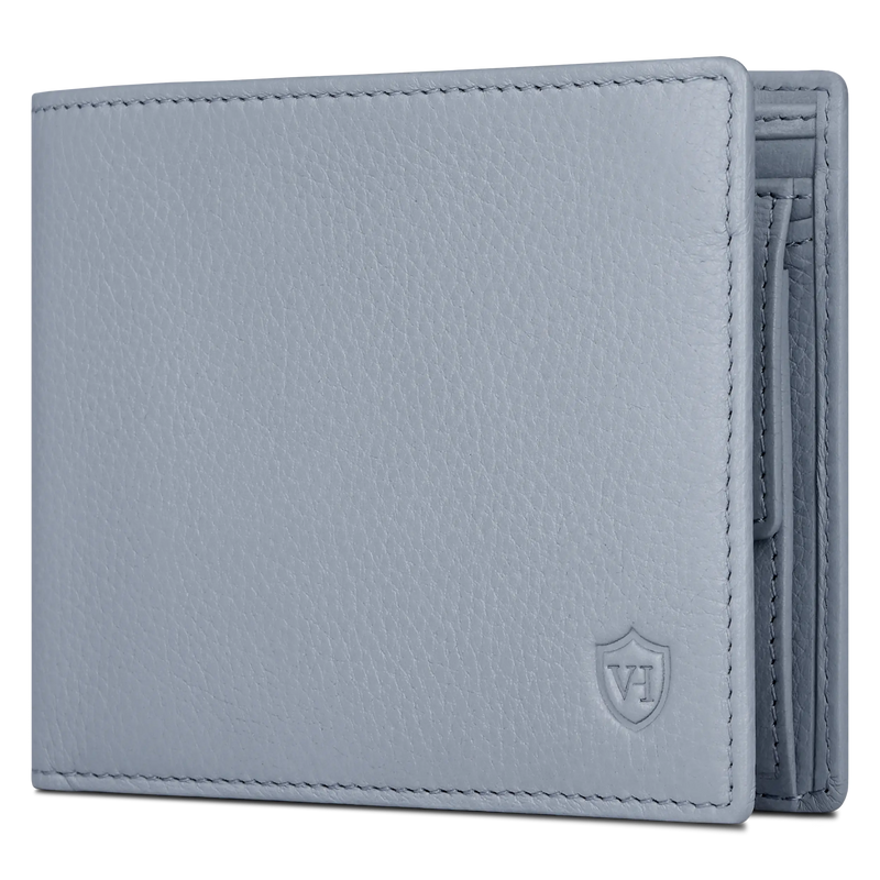 Geldbörse mit RFID-Schutz & 8 Kartenfächer (Genarbt)