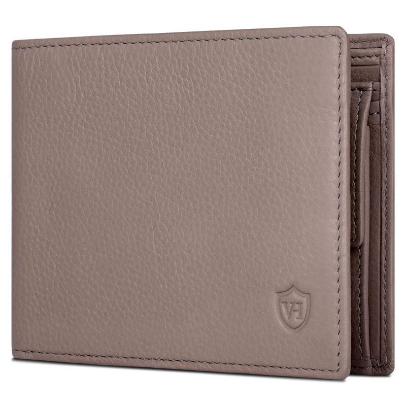 Geldbörse mit RFID-Schutz & 8 Kartenfächer (Genarbt)