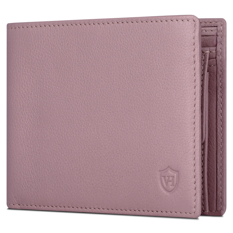 Geldbörse mit RFID-Schutz & 8 Kartenfächer (Genarbt)