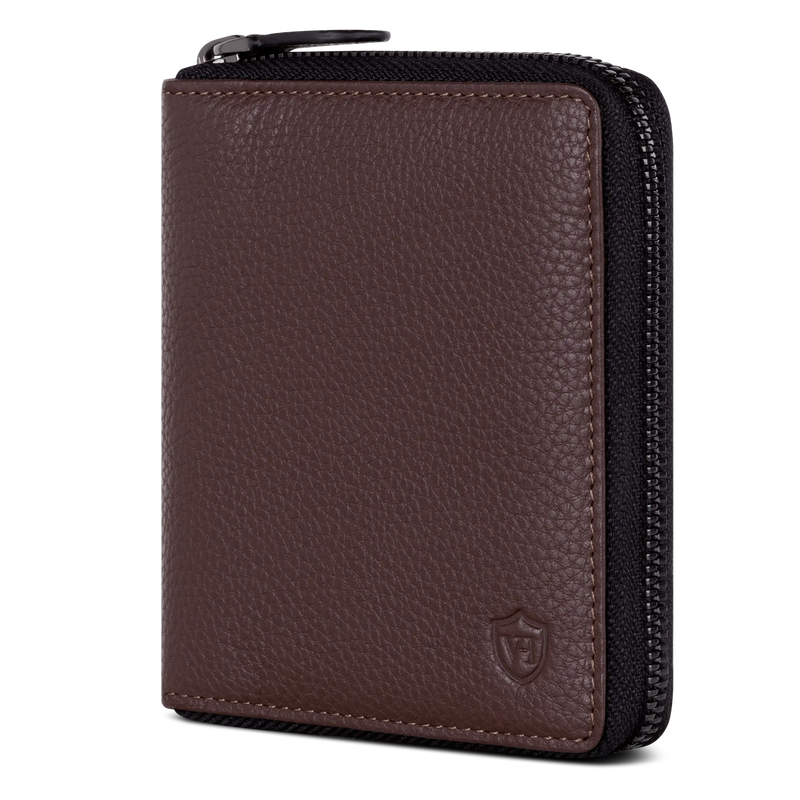 Geldbörse mit RFID-Schutz & 12 Kartenfächer (Genarbt)