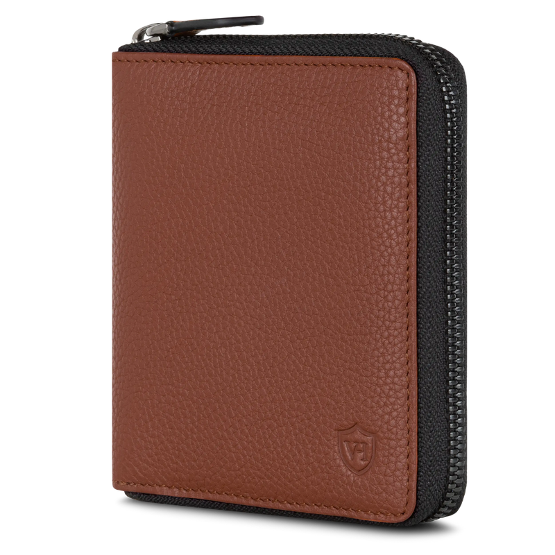 Geldbörse mit RFID-Schutz & 12 Kartenfächer (Genarbt)