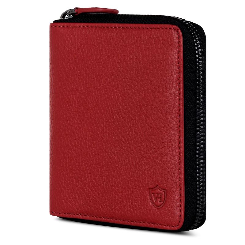 Geldbörse mit RFID-Schutz & 12 Kartenfächer (Genarbt)