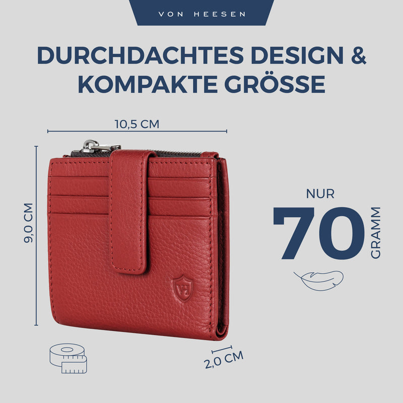 Kartenetui mit RFID-Schutz & 9 Kartenfächer (Genarbt)