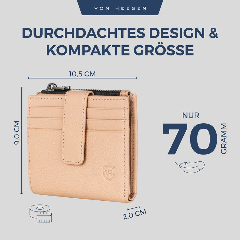 Kartenetui mit RFID-Schutz & 9 Kartenfächer (Genarbt)