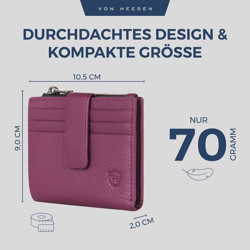 Kartenetui mit RFID-Schutz & 9 Kartenfächer (Genarbt)