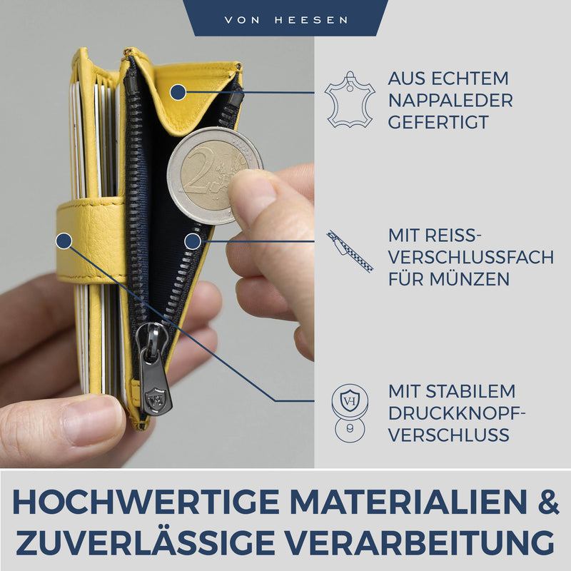 Kartenetui mit RFID-Schutz & 9 Kartenfächer (Genarbt)