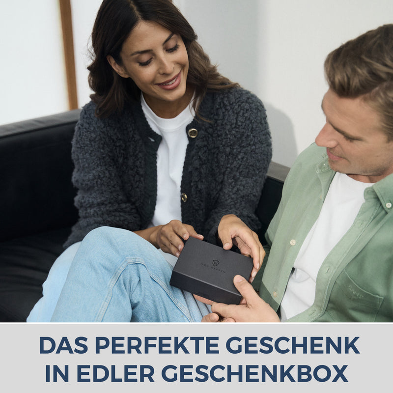 Kartenetui mit RFID-Schutz & 9 Kartenfächer (Saffiano)