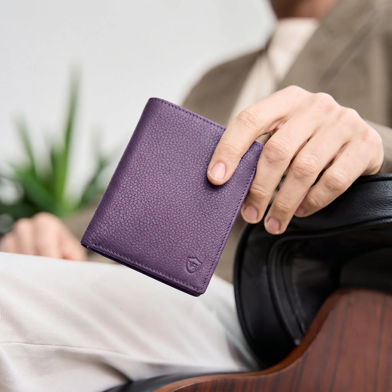 Geldbörse mit RFID-Schutz & 11 Kartenfächer (Genarbt)