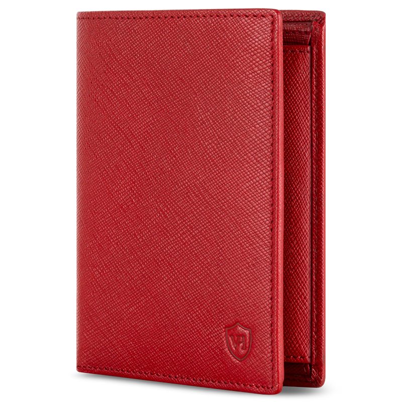 Geldbörse mit RFID-Schutz & 8 Kartenfächer (Saffiano)