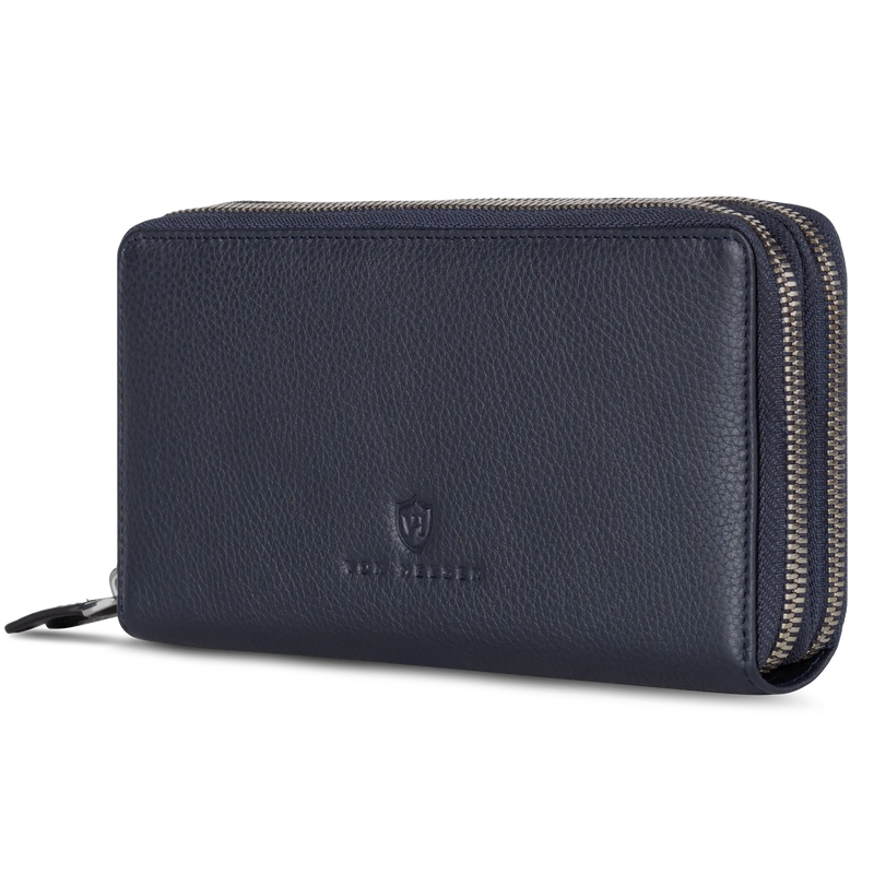 Geldbörse mit RFID-Schutz & 2 Hauptfächer (Genarbt)