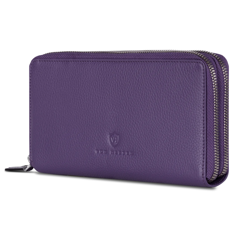 Geldbörse mit RFID-Schutz & 2 Hauptfächer (Genarbt)