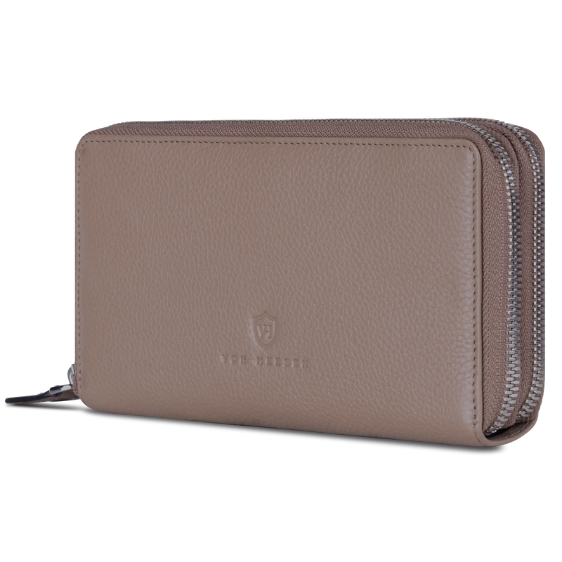 Geldbörse mit RFID-Schutz & 2 Hauptfächer (Genarbt)