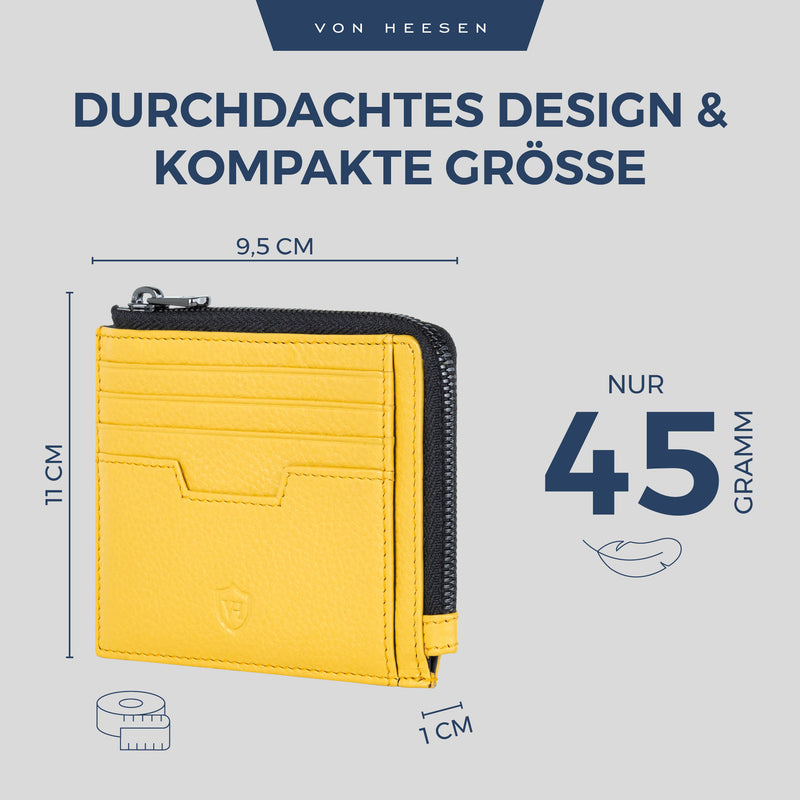 Kartenetui mit RFID-Schutz & 10 Kartenfächer (Genarbt)