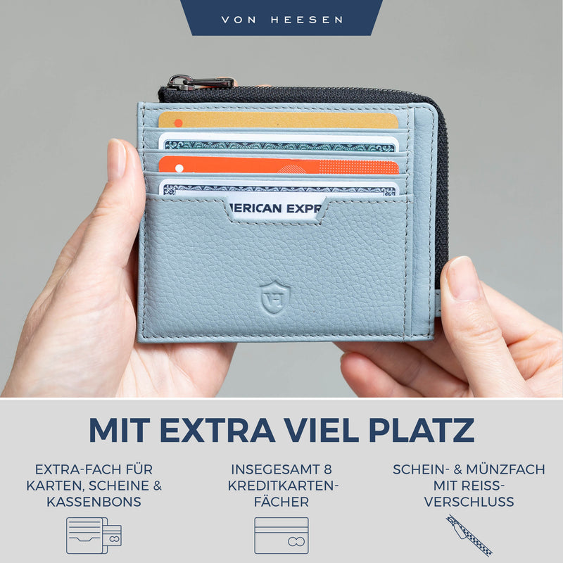 Kartenetui mit RFID-Schutz & 10 Kartenfächer (Genarbt)