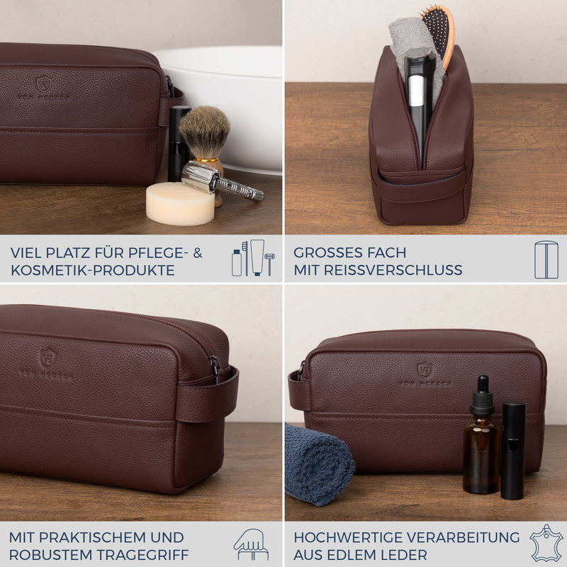 Kulturbeutel mit 1 Hauptfach (Genarbt)