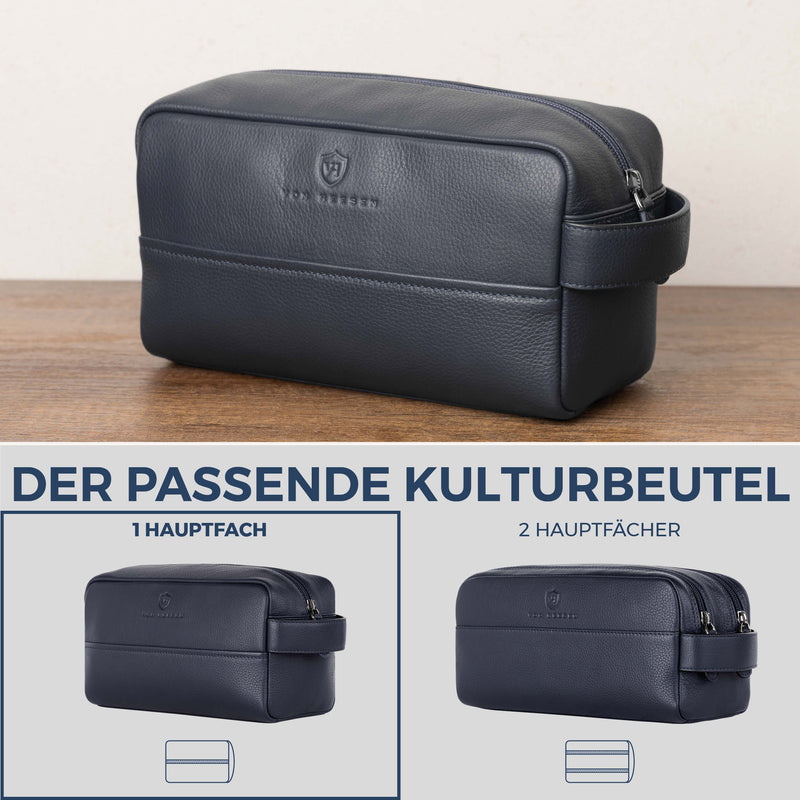 Kulturbeutel mit 1 Hauptfach (Genarbt)