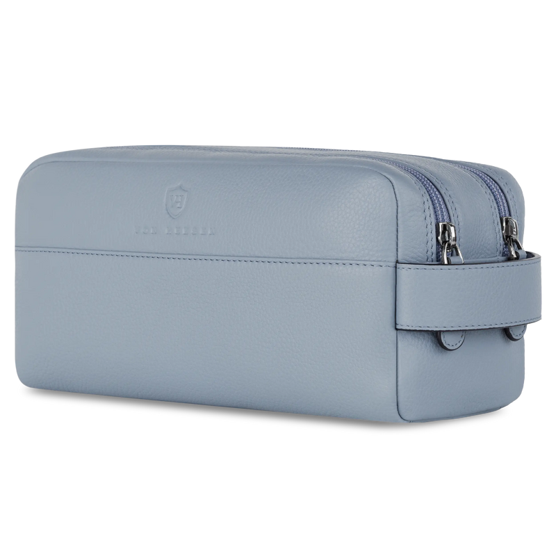 Kulturbeutel mit 2 Hauptfächern (Genarbt)