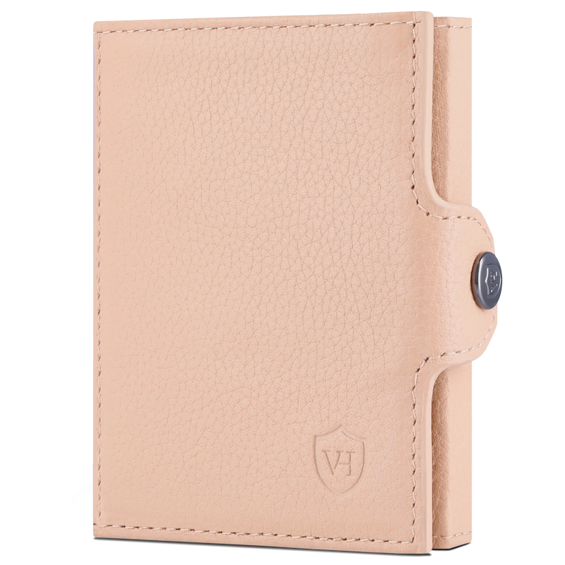 Slim Wallet mit RFID-Schutz, 7 Kartenfächer & XL-Münzfach (Genarbt)