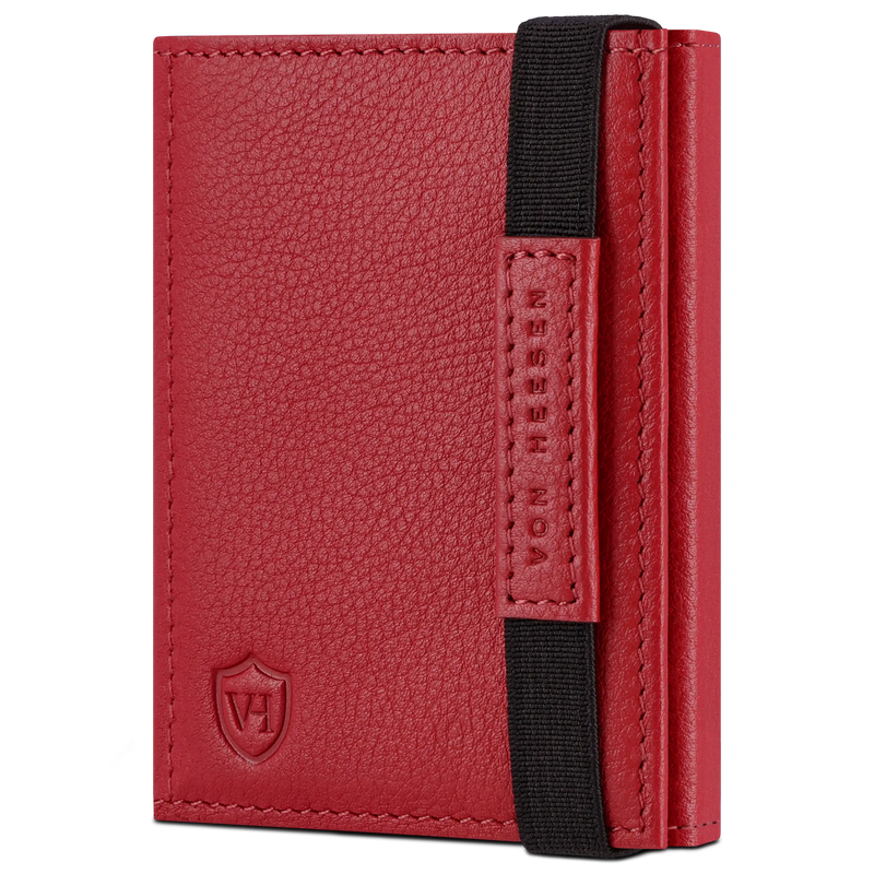 Slim Wallet mit RFID-Schutz & 8 Kartenfächer (Genarbt)