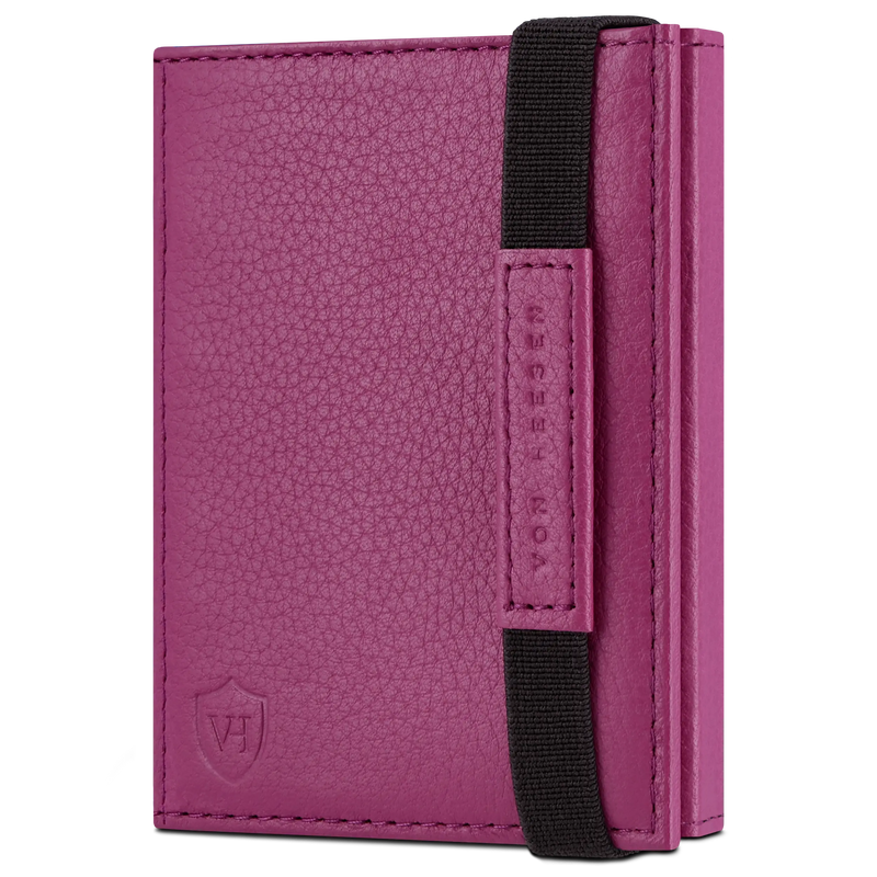 Slim Wallet mit RFID-Schutz, 7 Kartenfächer & XL-Münzfach (Genarbt)