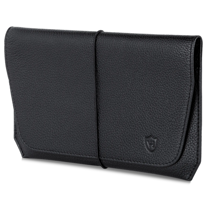 Reisepasshülle mit RFID-Schutz & 4 Kartenfächer (Genarbt)