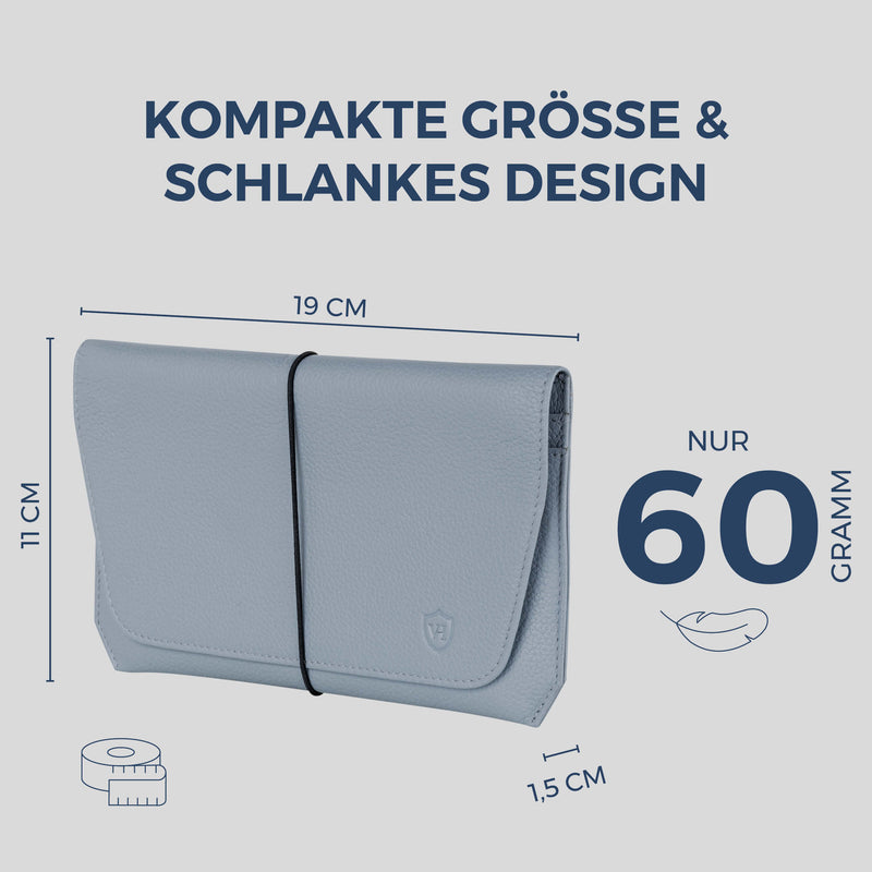 Reisepasshülle mit RFID-Schutz & 4 Kartenfächer (Genarbt)