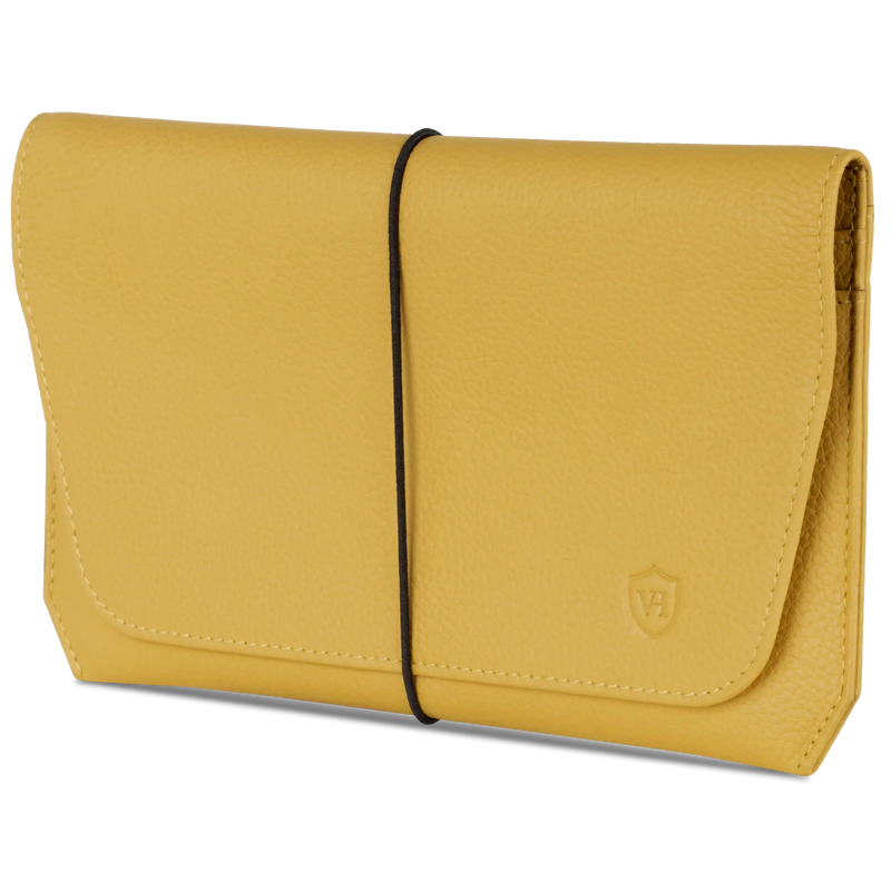 Reisepasshülle mit RFID-Schutz & 4 Kartenfächer (Genarbt)