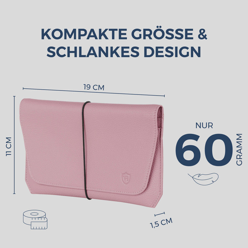 Reisepasshülle mit RFID-Schutz & 4 Kartenfächer (Genarbt)