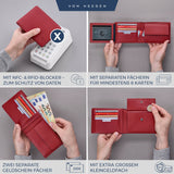 Geldbörse mit RFID-Schutz und 13 Kartenfächer