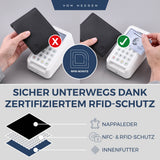 Geldbörse mit RFID-Schutz und 13 Kartenfächer