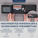 Geldbörse mit RFID-Schutz und 13 Kartenfächer