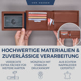 Geldbörse mit RFID-Schutz und 13 Kartenfächer
