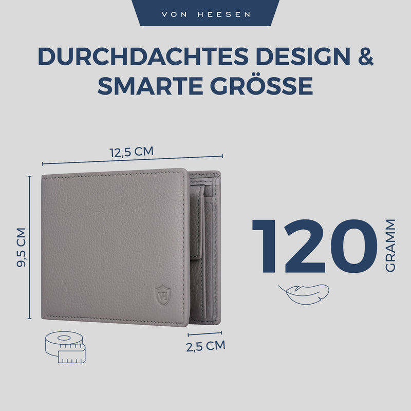 Geldbörse mit RFID-Schutz und 13 Kartenfächer