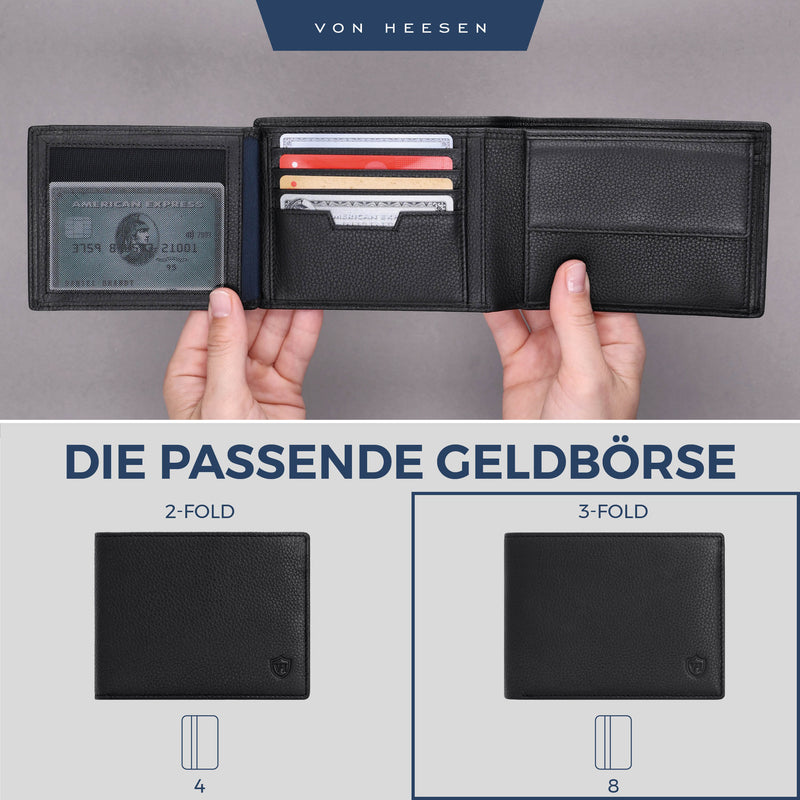 Geldbörse mit RFID-Schutz und 13 Kartenfächer