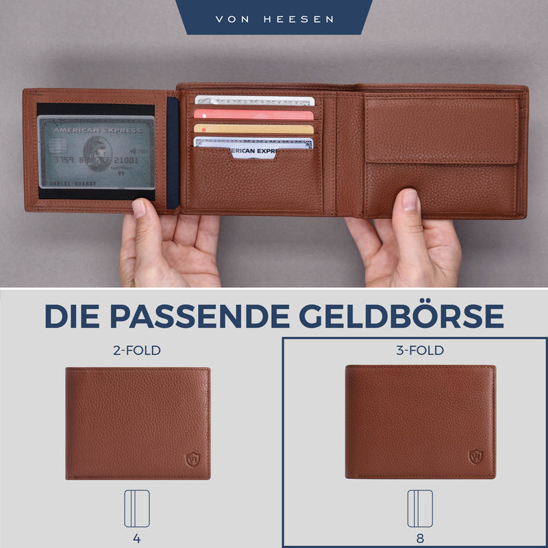 Geldbörse mit RFID-Schutz und 13 Kartenfächer