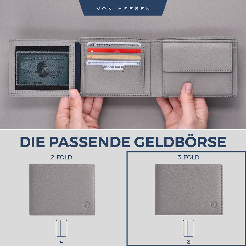 Geldbörse mit RFID-Schutz und 13 Kartenfächer