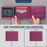 Geldbörse mit RFID-Schutz und 13 Kartenfächer